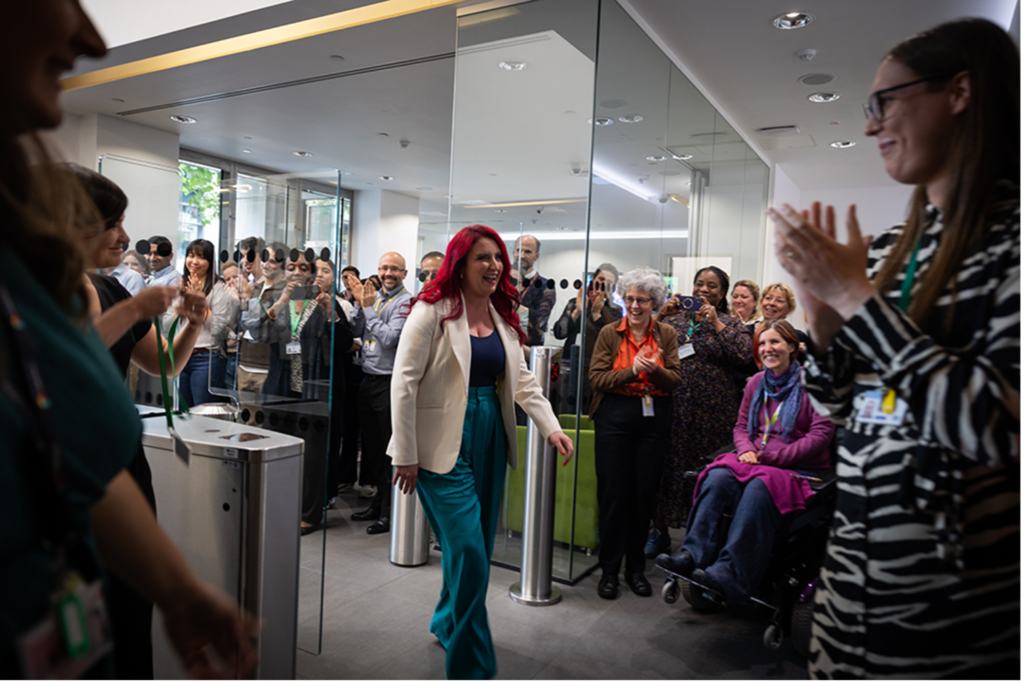 Louise Haigh following her inaugural address to the Department for Transport