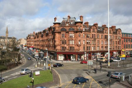 Glasgow street scene, Scotland