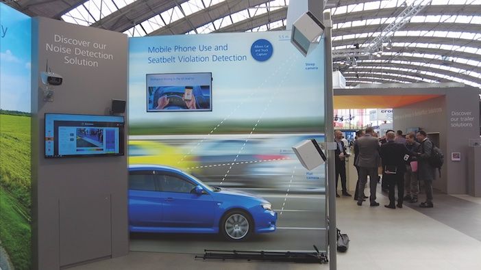 Jenoptik's distracted-driving detection solution on display at Intertraffic Amsterdam 2024