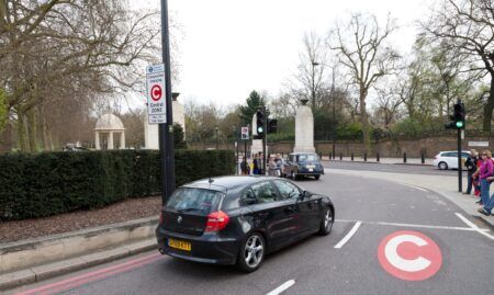 Picture of a car in the London Congestion Zone