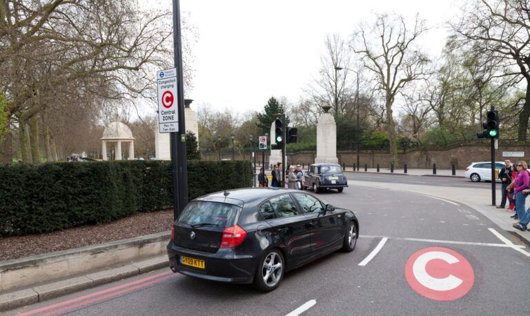 Picture of a car in the London Congestion Zone