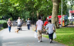 People walking in London