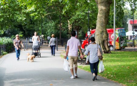 People walking in London