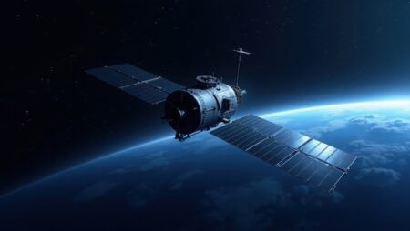 satellite orbiting earth