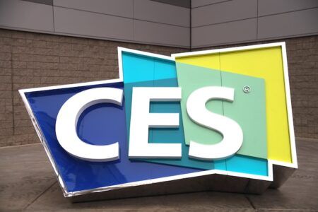 CES Logo sign outside Las Vegas Convention Center