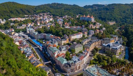 Czechia’s Karlovy Vary launches advanced traffic control center Aerial view of Karlovy Vary in Czech republic