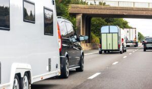 Caravan on the road