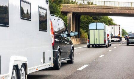 Caravan on the road
