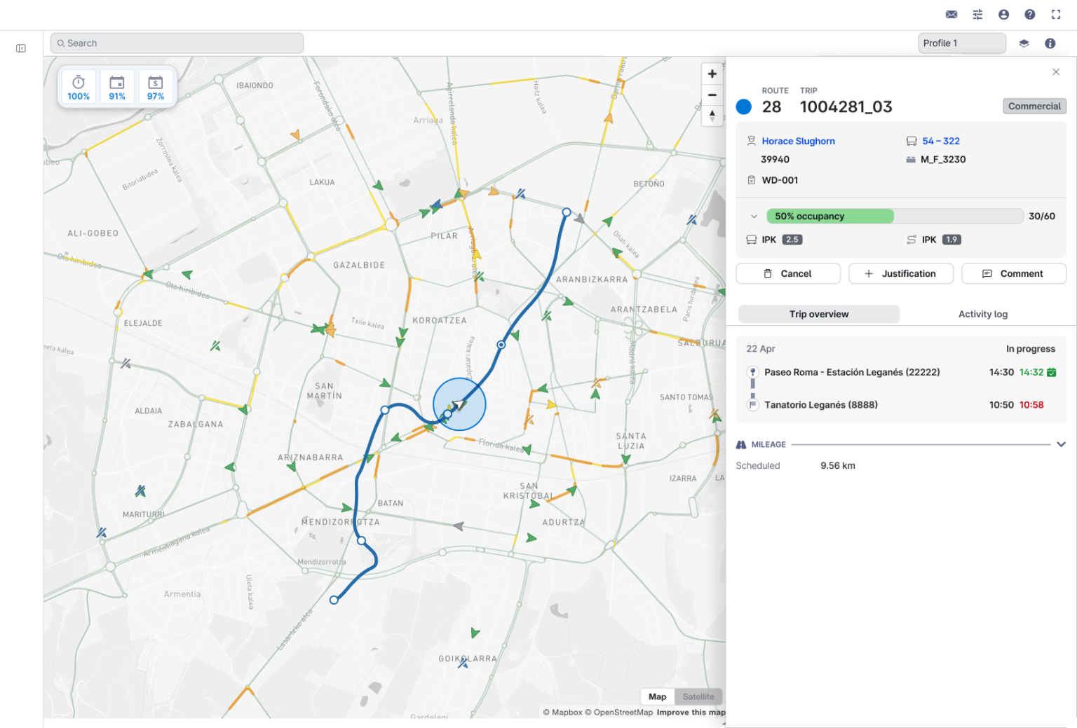 Traffic Report Example Optibus Real-Time Suite adds accuracy layer to existing CAD/AVL ...